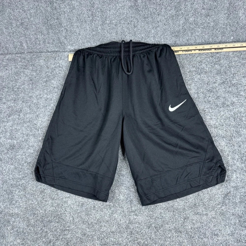 Nike Athletic Shorts Mens Size S Black Dri-Fit Mesh Basketball Drawstring